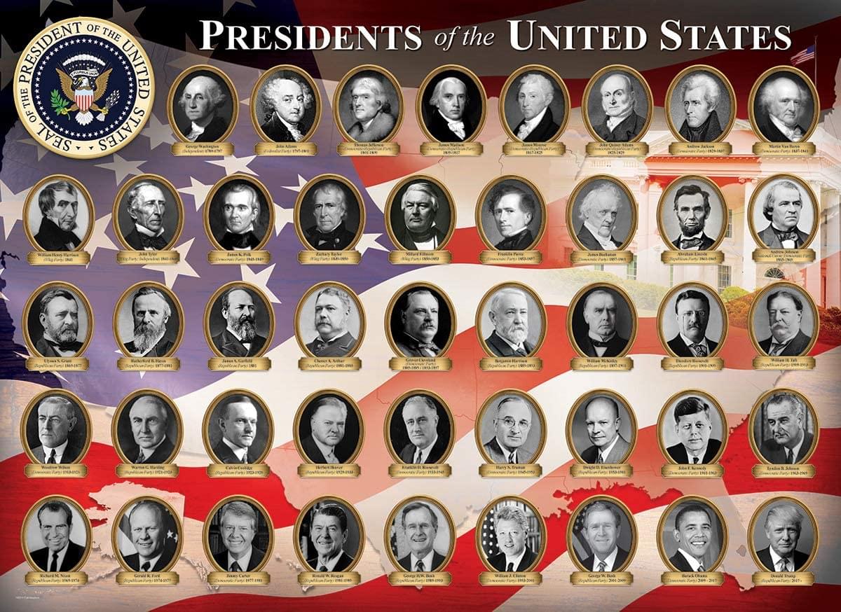 Presidents of the United States 1000 Piece Jigsaw Puzzle