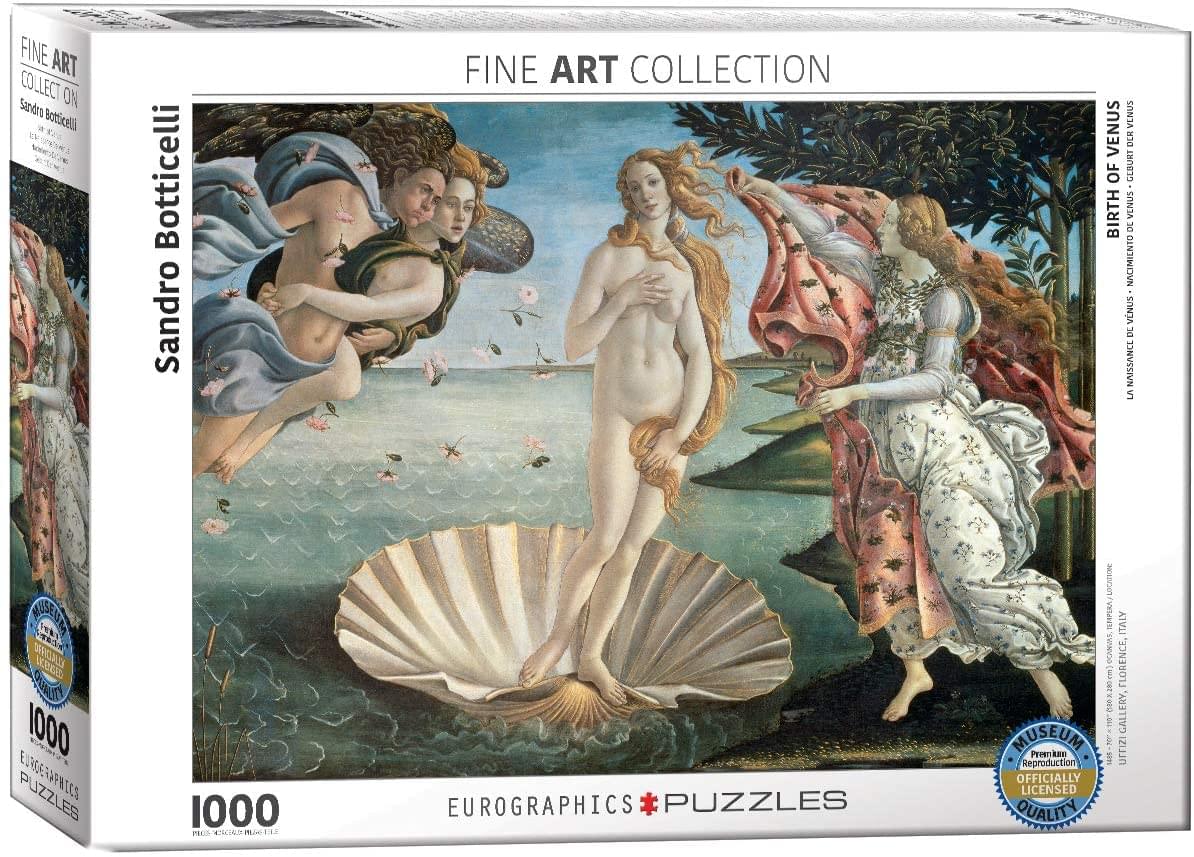 Birth of Venus by Sandro Botticelli 1000 Piece Jigsaw Puzzle