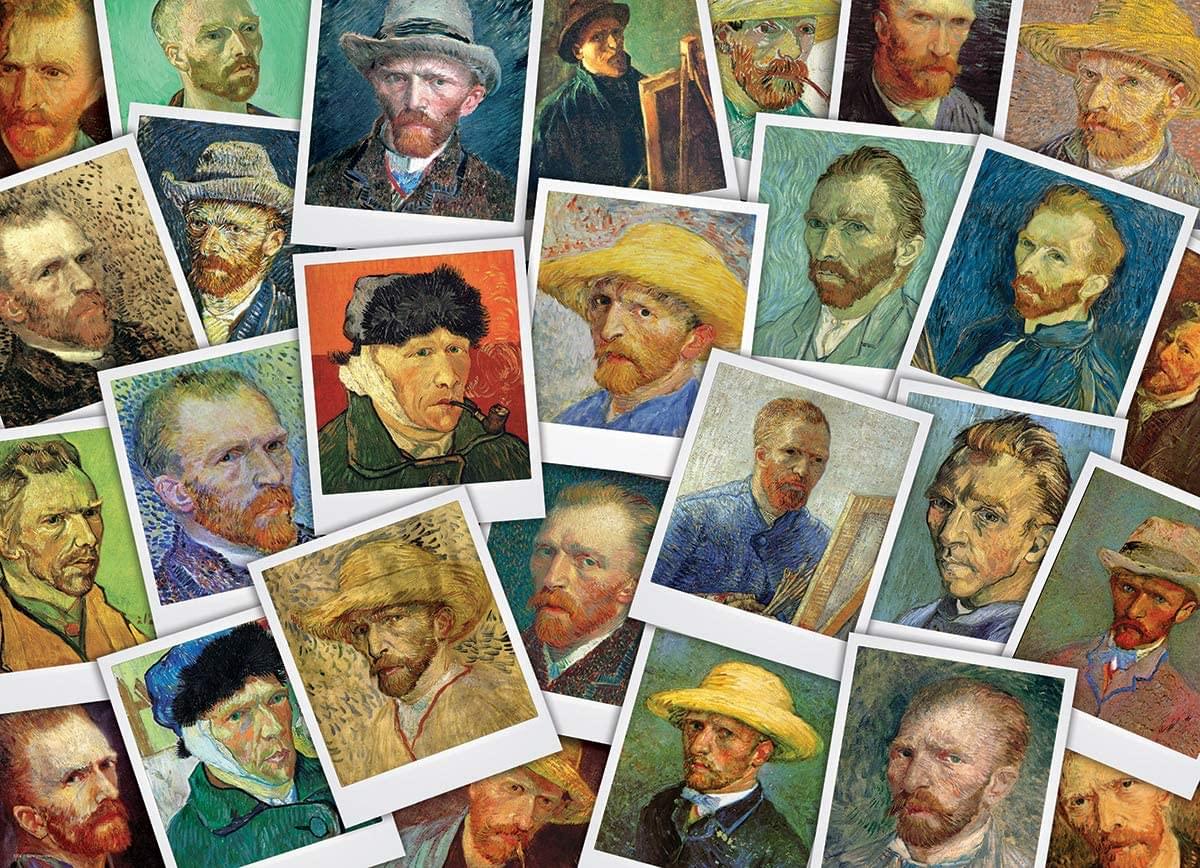 Van Gogh Selfies 1000 Piece Jigsaw Puzzle
