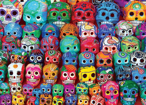 Traditional Mexican Skulls 1000 Piece Jigsaw Puzzle