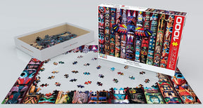 Totem Poles 1000 Piece Jigsaw Puzzle