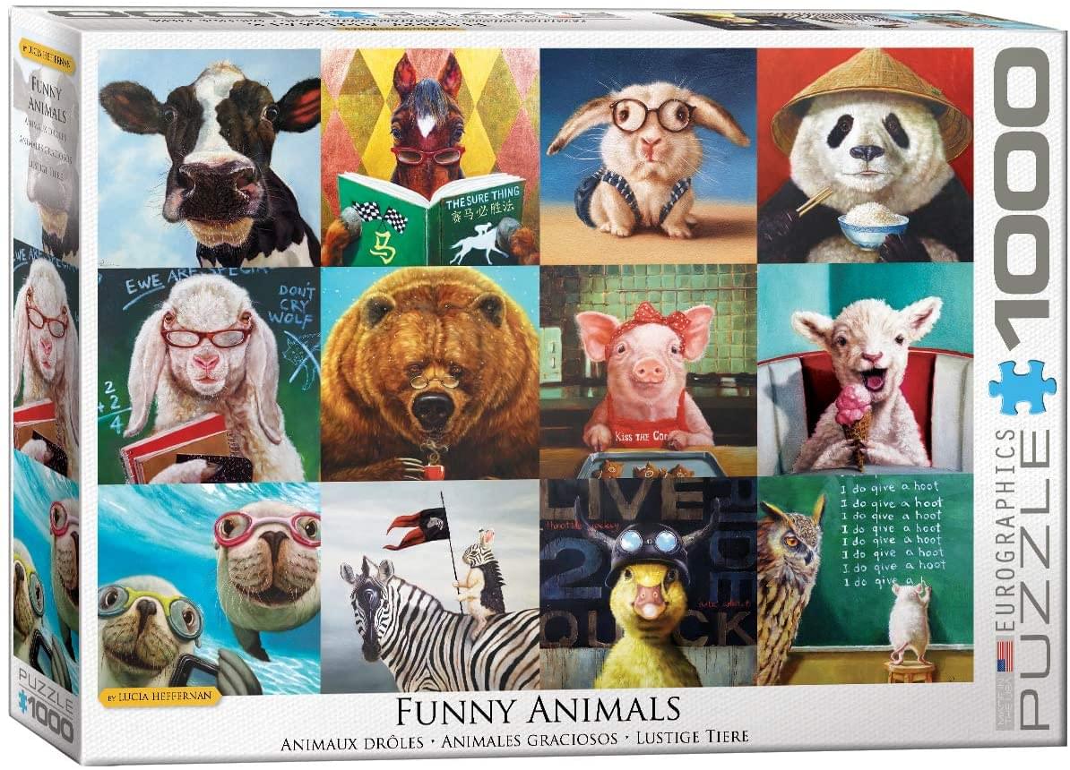 Funny Animals by Lucia Heffernan 1000 Piece Jigsaw Puzzle