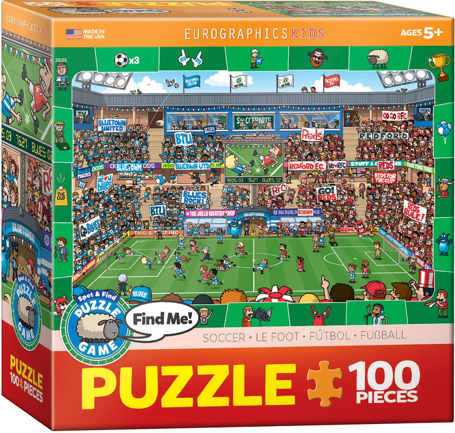 Soccer 100 Piece Spot & Find Jigsaw Puzzle