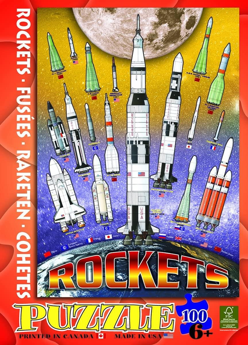 International Space Rockets 100 Piece Jigsaw Puzzle