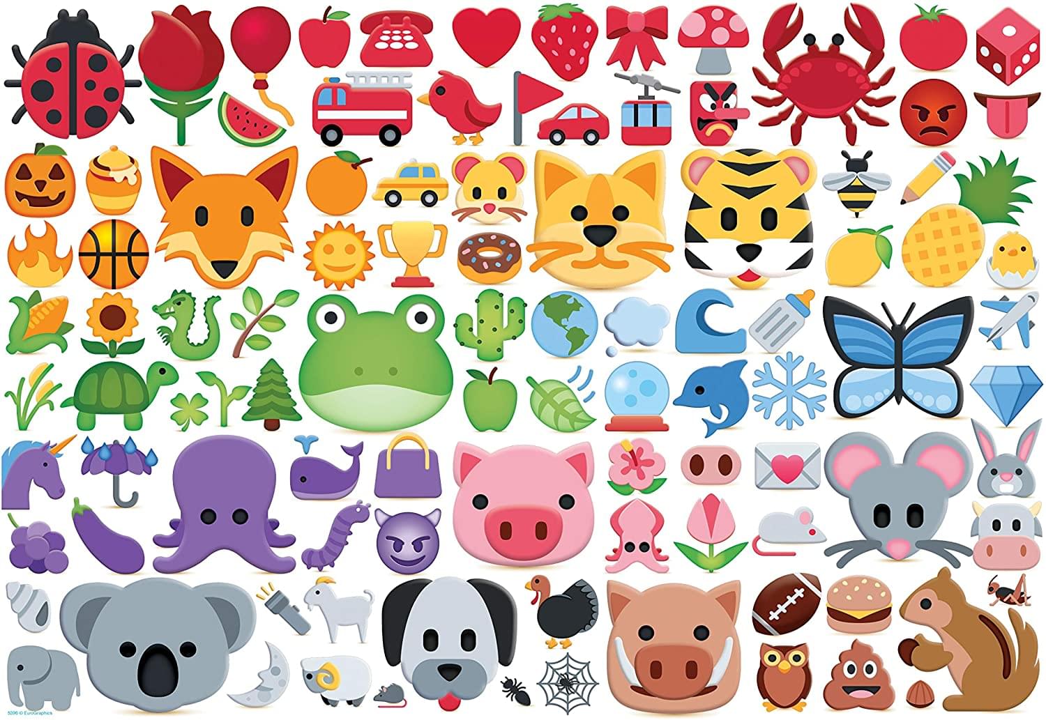 Emoji Puzzle Emoji Colors 100 Piece Jigsaw Puzzle