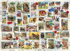 Wildlife Vintage Stamps 500 Piece Jigsaw Puzzle