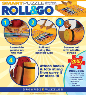 SmartPuzzle Roll & Go Jigsaw Puzzle Mat | Fits 2000 Pieces