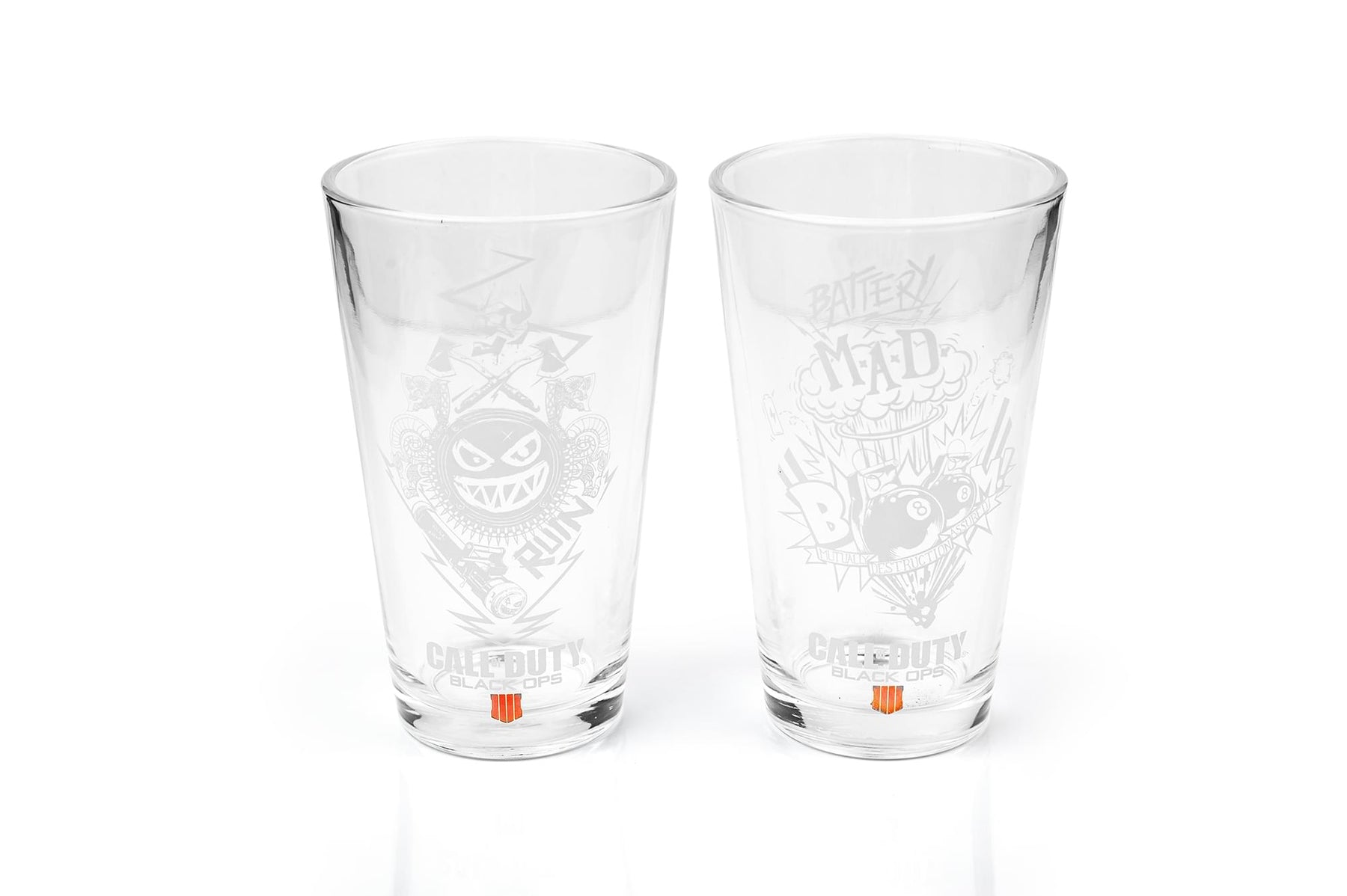 Premium Call of Duty Black Ops 4 Specialists 17oz Drinking Glasses | Set of 2
