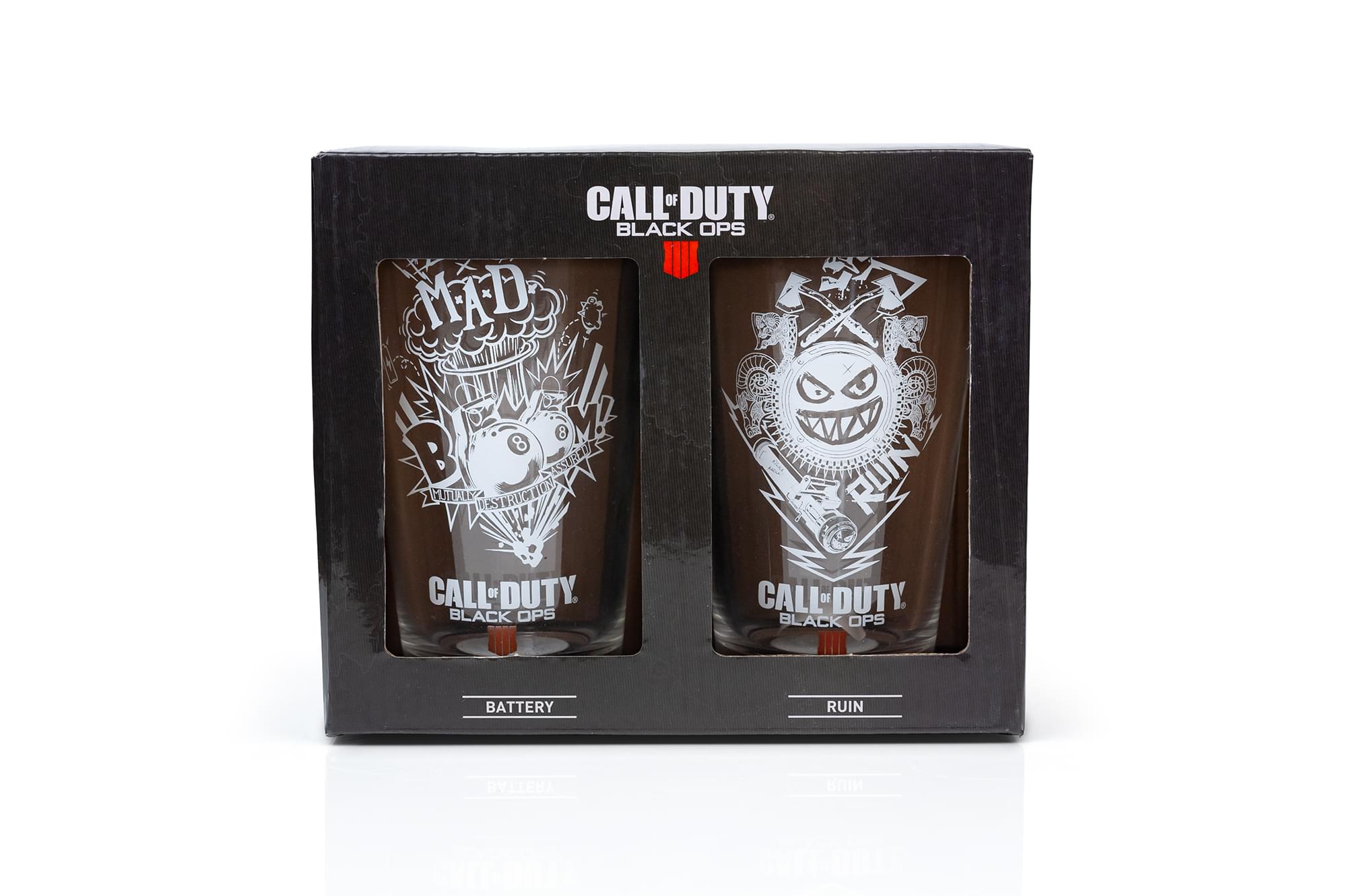 Premium Call of Duty Black Ops 4 Specialists 17oz Drinking Glasses | Set of 2