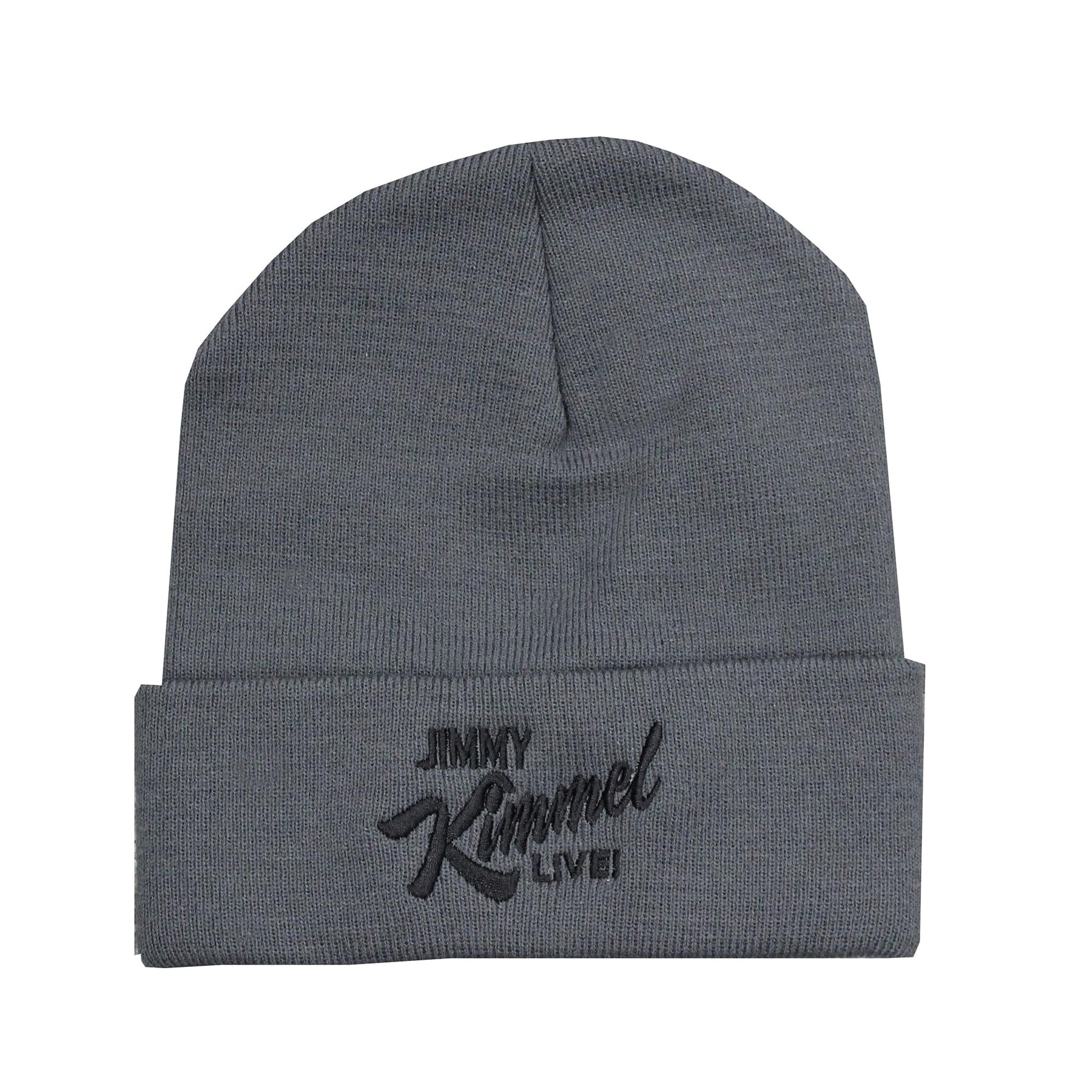 Jimmy Kimmel Live! 12 Inch Charcoal Knit Cuff Beanie | Adult One Size
