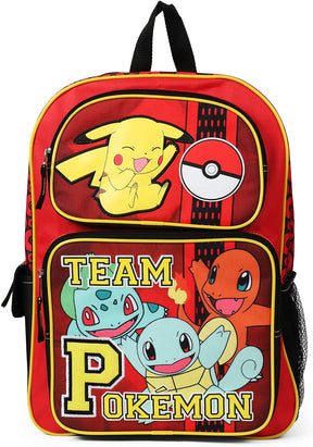 Pokemon Team Pokemon Red 16 Inch Backpack