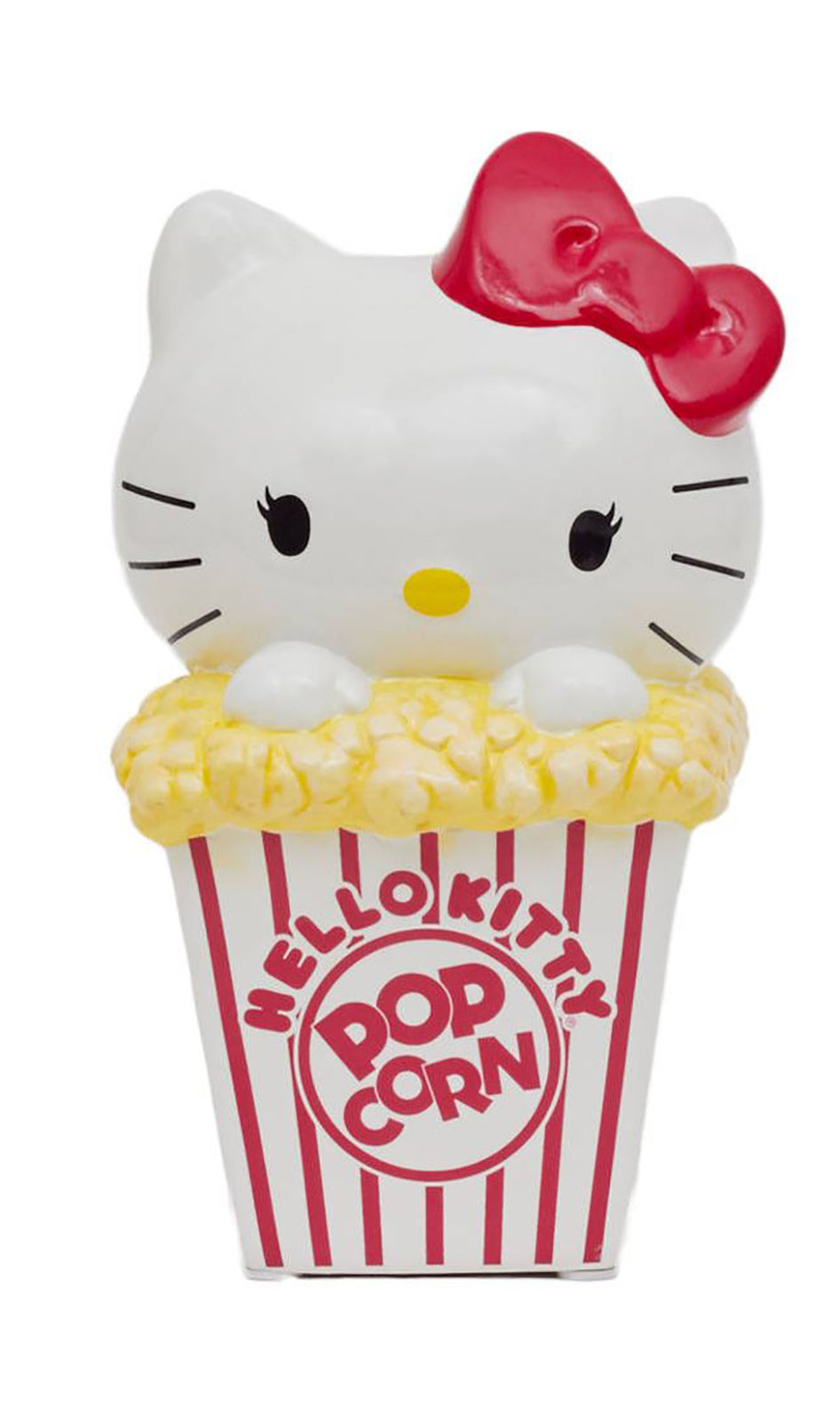 Hello Kitty Popcorn 10 Inch Ceramic Figural Bank