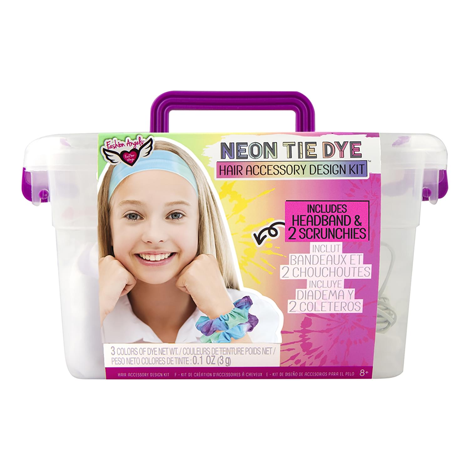 Fashion Angels Neon Tie Dye Hair Accessory Design Kit