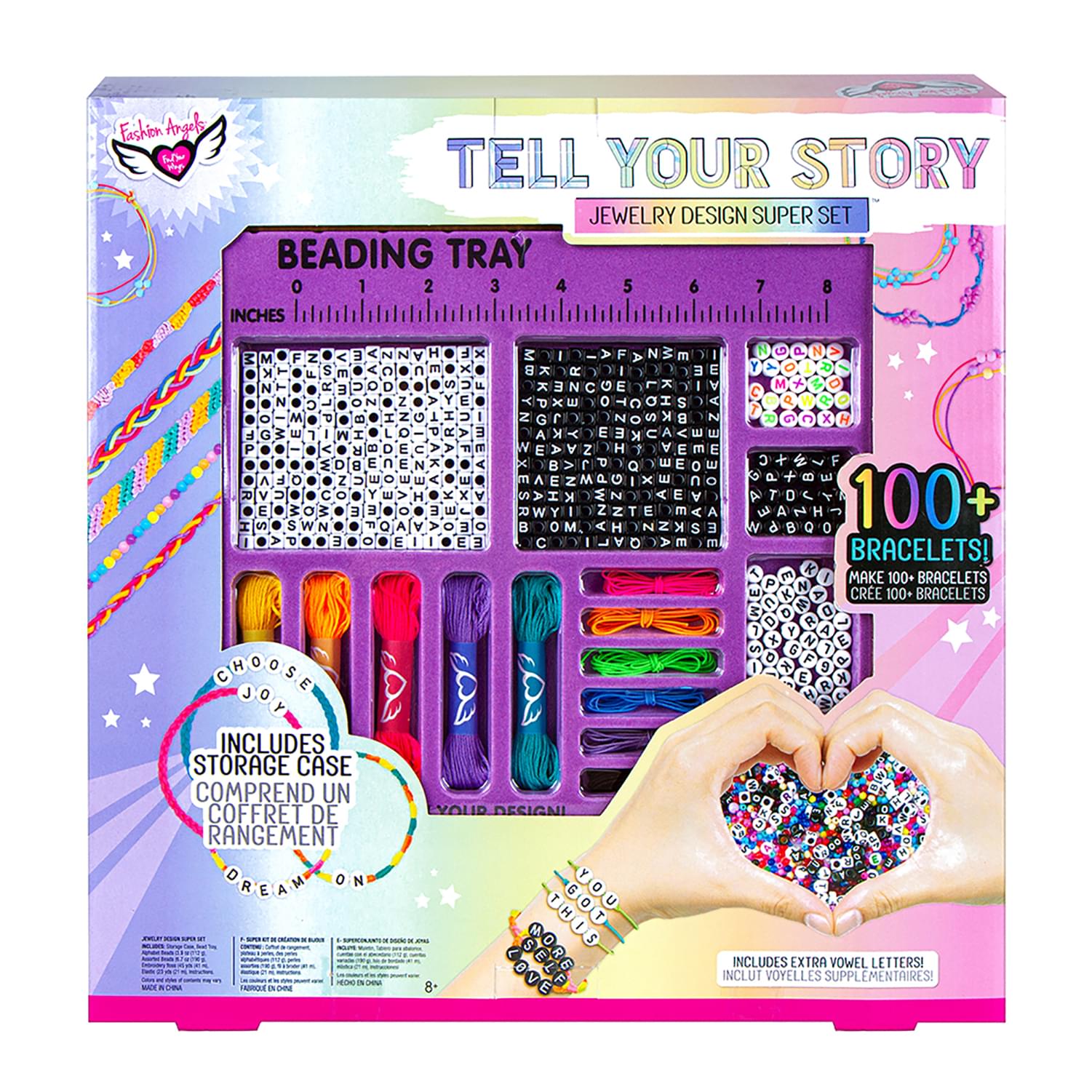 Fashion Angels 800+ Bead Tell Your Story Alphabet Bracelet Kit : Target