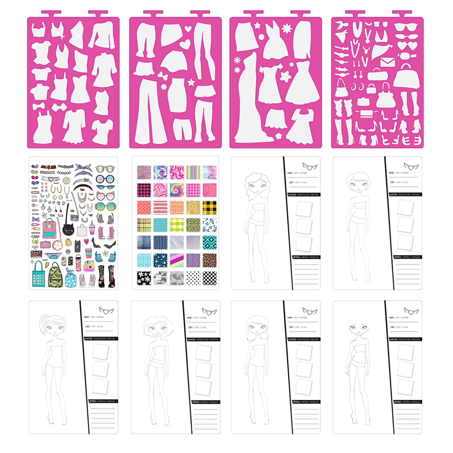 Fashion Angels Fashion Design Sketch Portfolio & Carry Keeper
