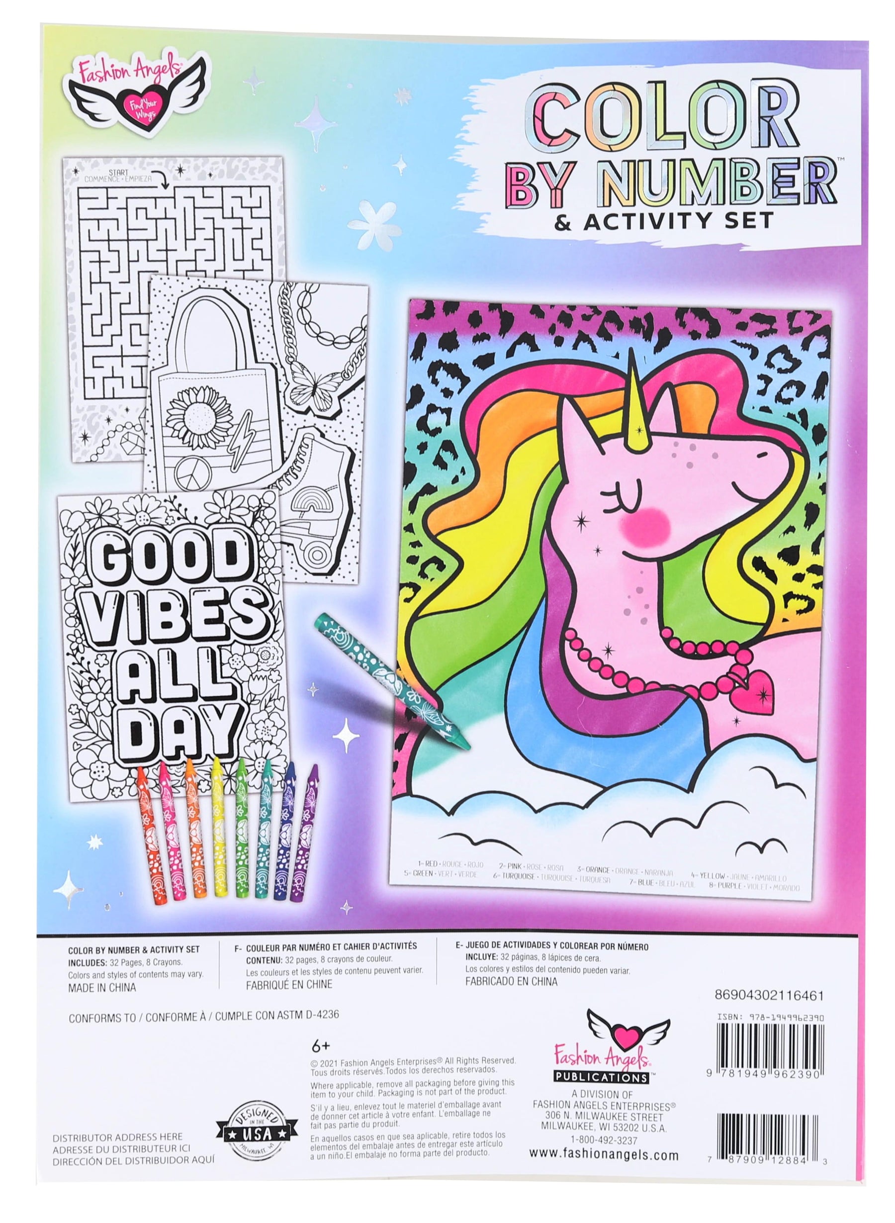 Fashion Angels Color by Number Puzzle - DIY Color by Number Puzzle, 30 –  Wonder Street Toys