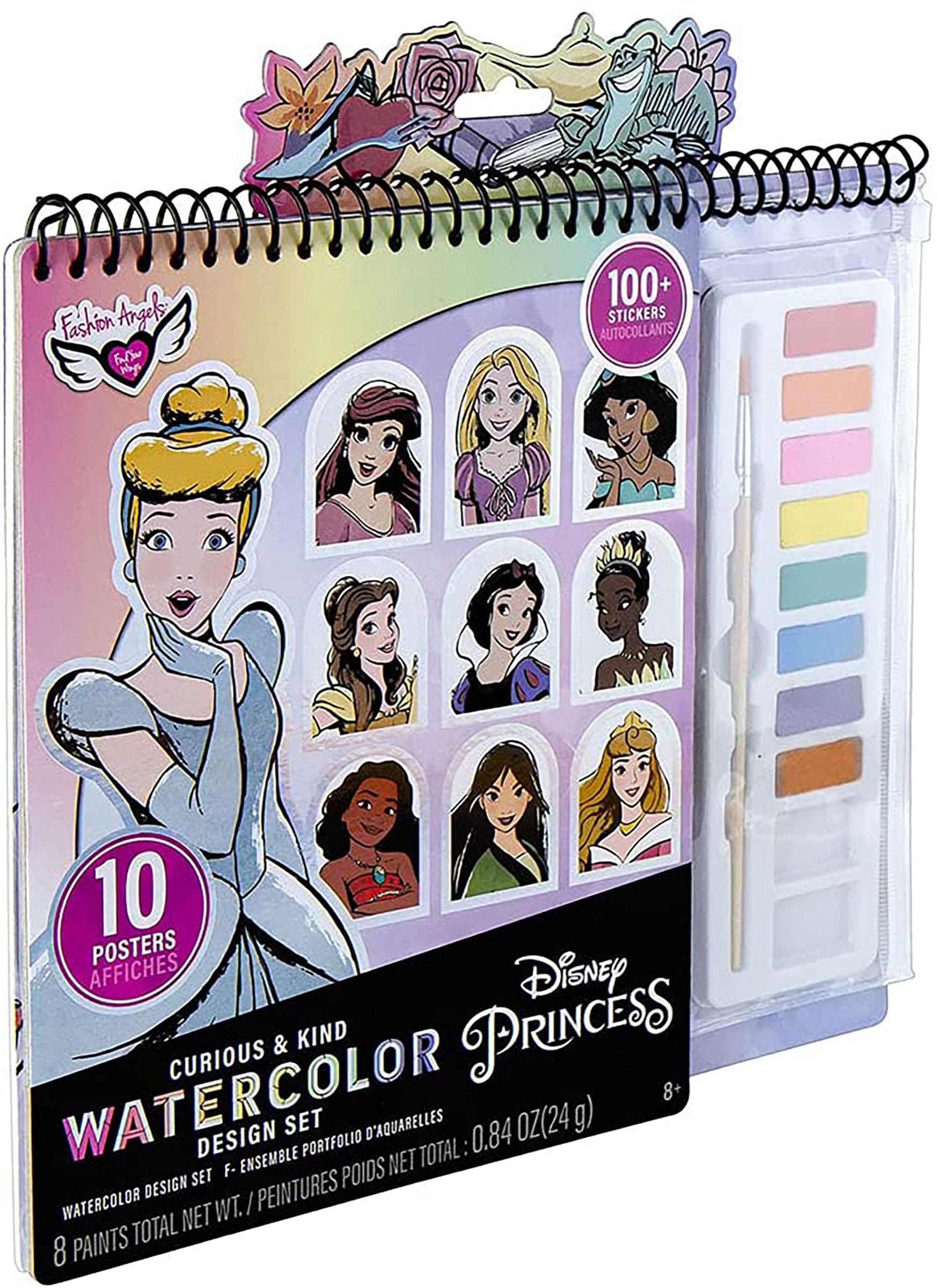Disney Princess Fashion Angels Watercolor Portfolio Set