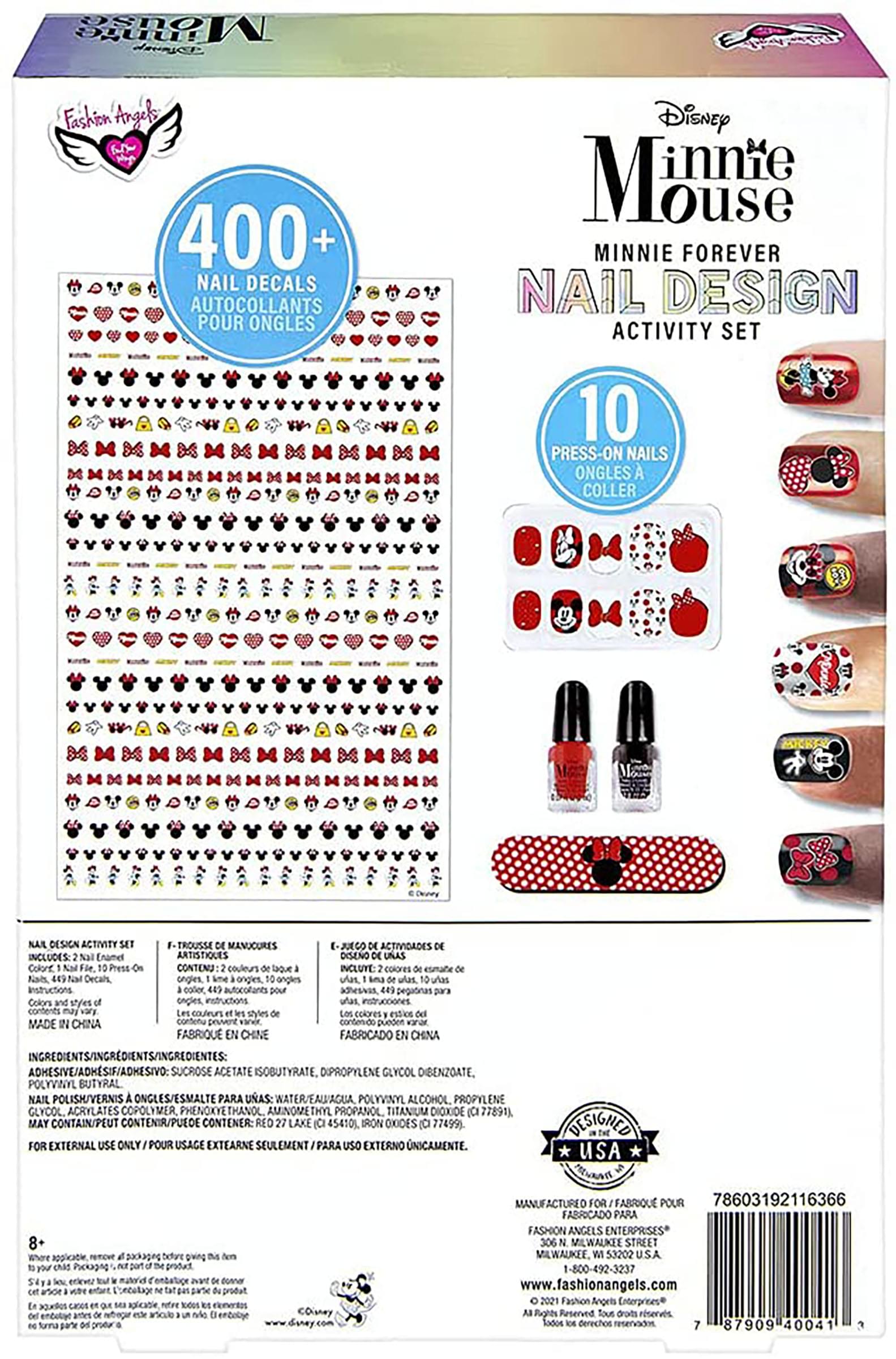 Disney Minnie Mouse Fashion Angels Nail Design Activity Set