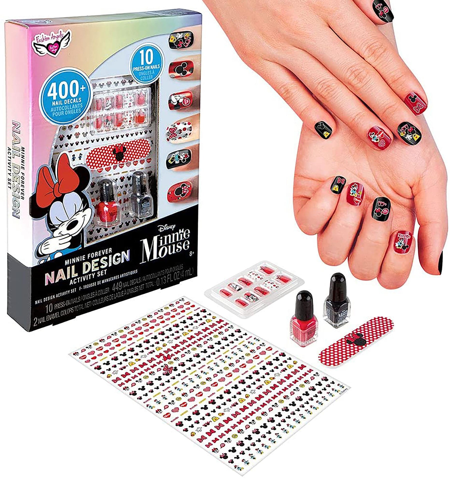 Disney Minnie Mouse Fashion Angels Nail Design Activity Set