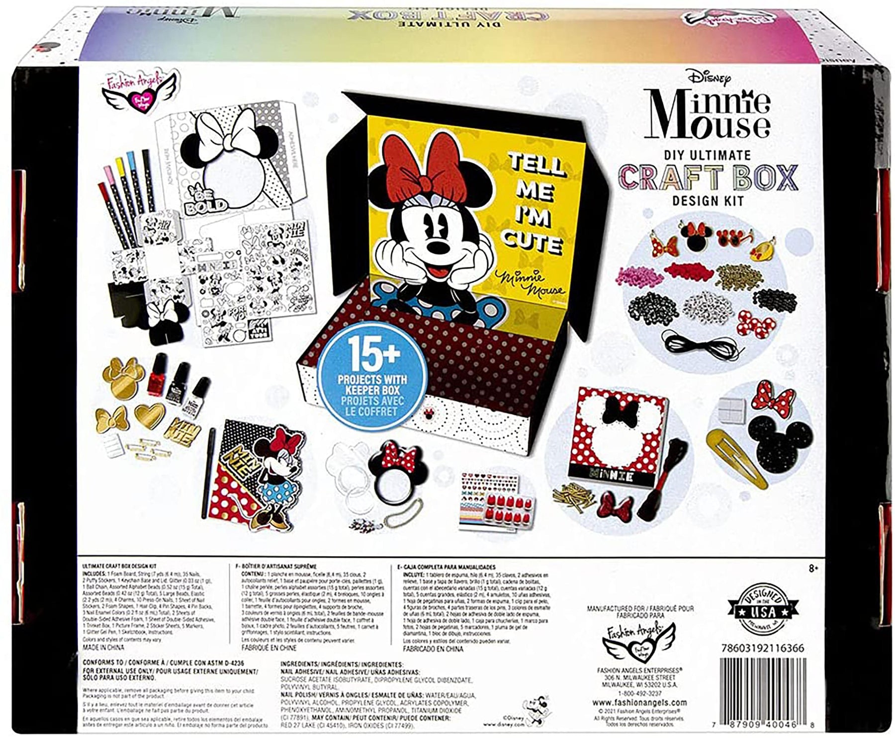 Disney Minnie Mouse Fashion Angels DIY Ultimate Craft Box