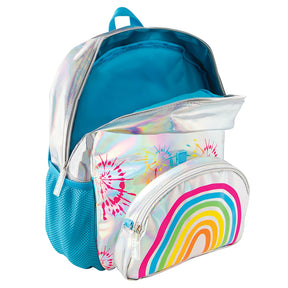 Style.Lab by Fashion Angels Metallic Rainbow Backpack w/ Pop Off Crossbody Bag