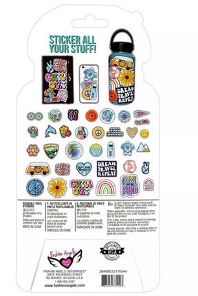 Fashion Angels Reusable Vinyl Sticker Pack | Eco Retro