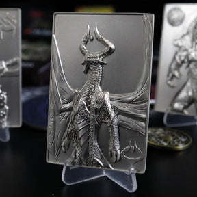 Magic The Gathering Limited Edition Silver Plated Nicol Bolas Metal Card