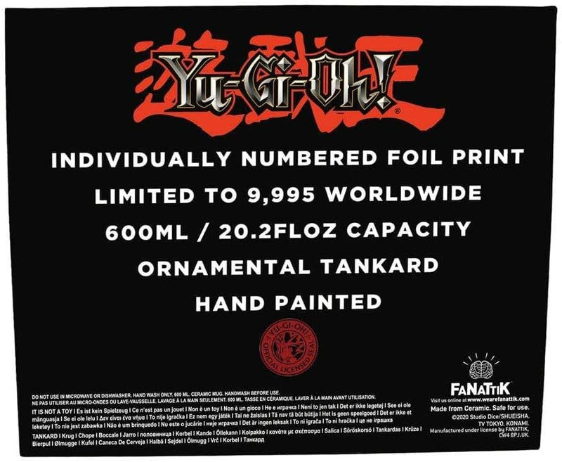 YU-GI-OH! Pot Of Greed Tankard Collezionabile - Ceramica Dipinta A Mano, Con Carta Esclusiva, Edizione Limitata - Foto 8