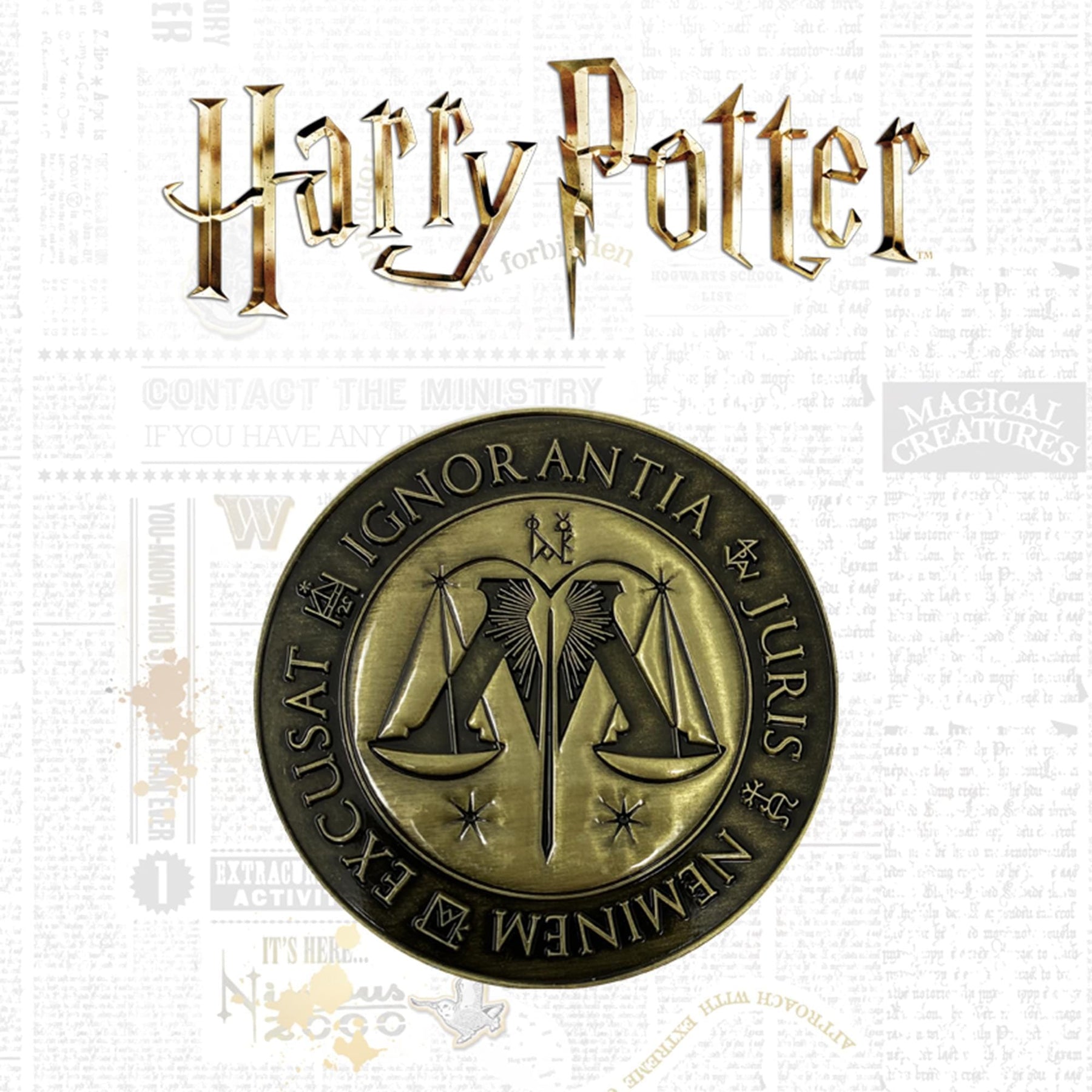 Harry Potter Limited Edition Metal Replica | Ministry of Magic Medallion