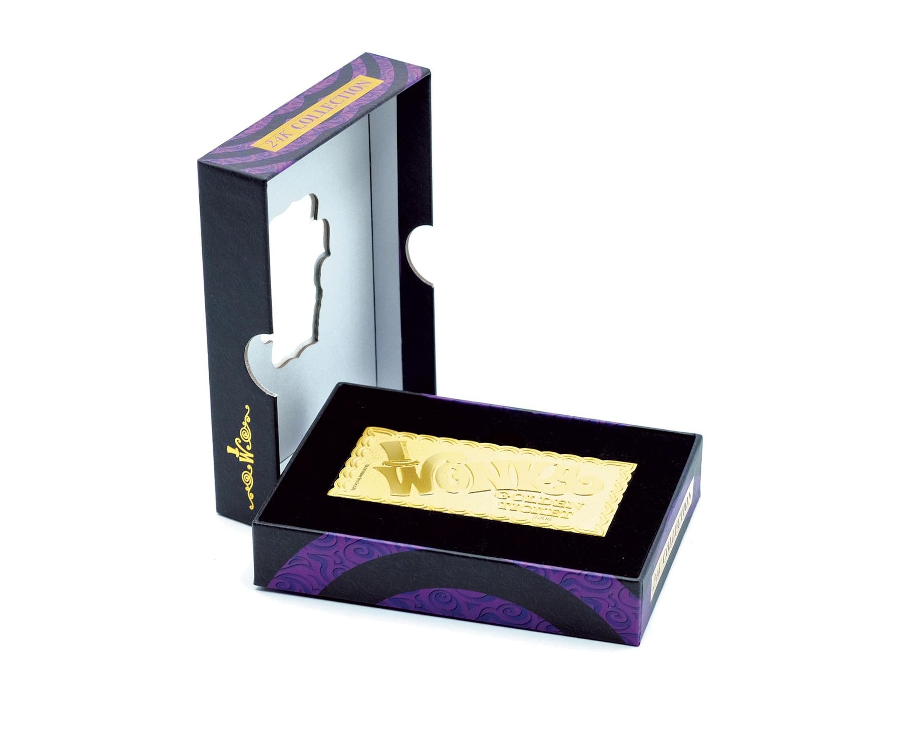 Willy Wonka 24K Mini Gold Plated Golden Ticket Limited Edition Replica