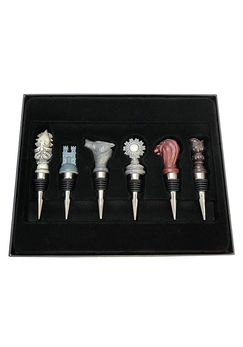 Game of Thrones House Sigil Wine Stopper Set of 6