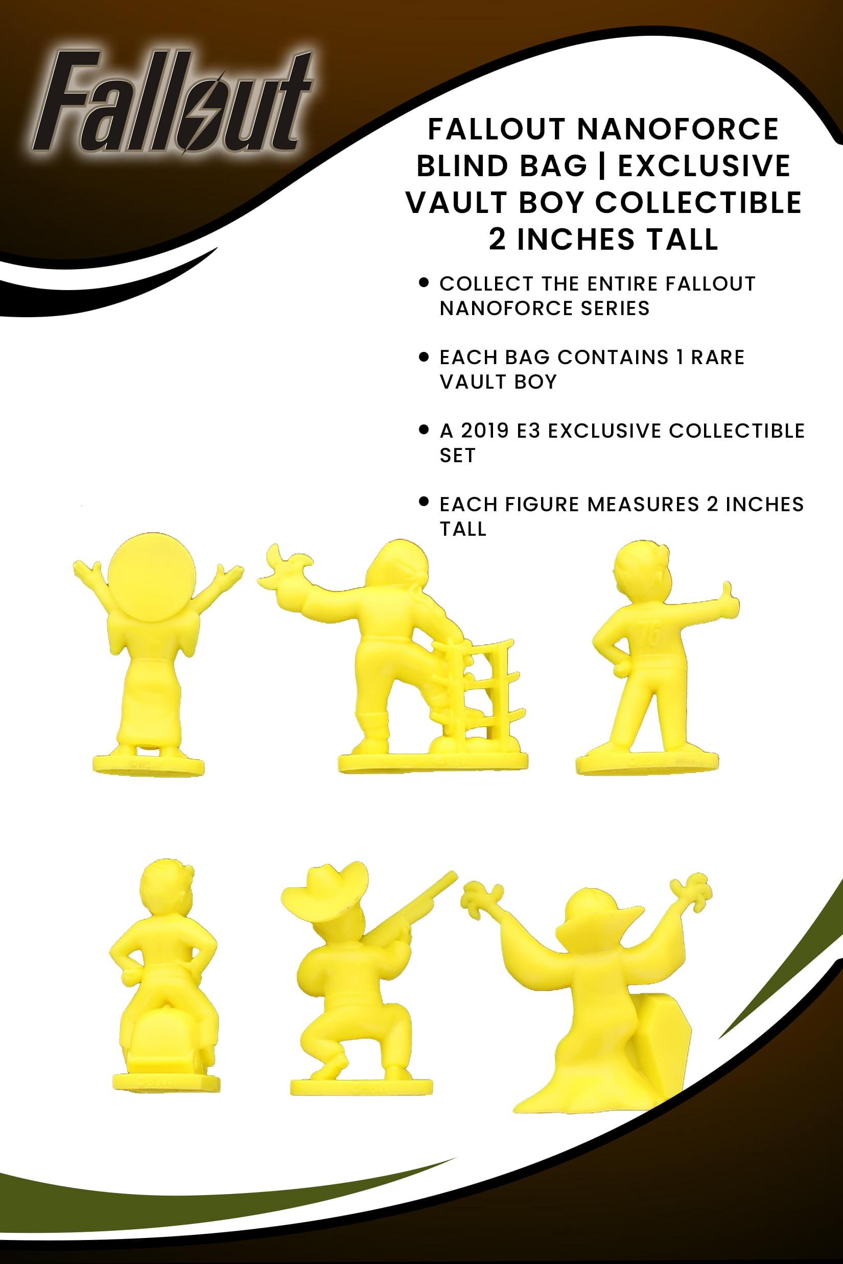 Fallout Nanoforce Blind Bag | Exclusive Vault Boy Collectible | 2 Inches Tall