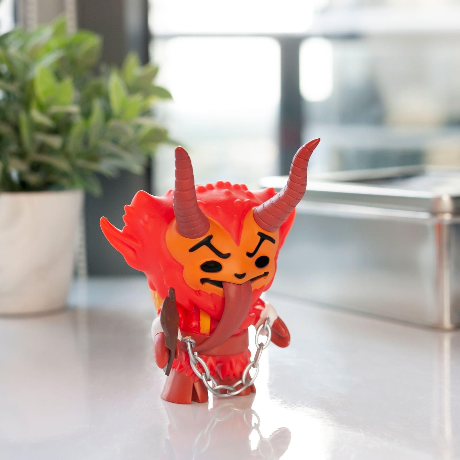 Christmas Krampus Vinyl Action Figure | 5" | Festive Red