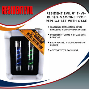 Resident Evil 6" T-Virus/G-Vaccine Prop Replica Set with Case