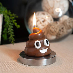 My Sh*t Doesn’t Stink Poop Emoji Candle | Funny Décor Collectible