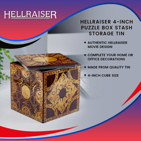 Hellraiser 4-Inch Puzzle Box Stash Storage Tin