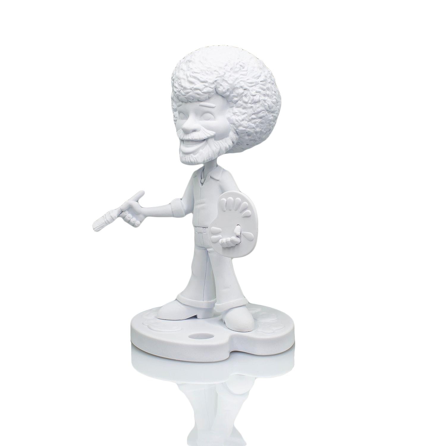 TOONIES "PAINT YOUR OWN" BOB ROSS 6.5" VINYL FIGURE COLLECTIBLE | WHITE VARIANT