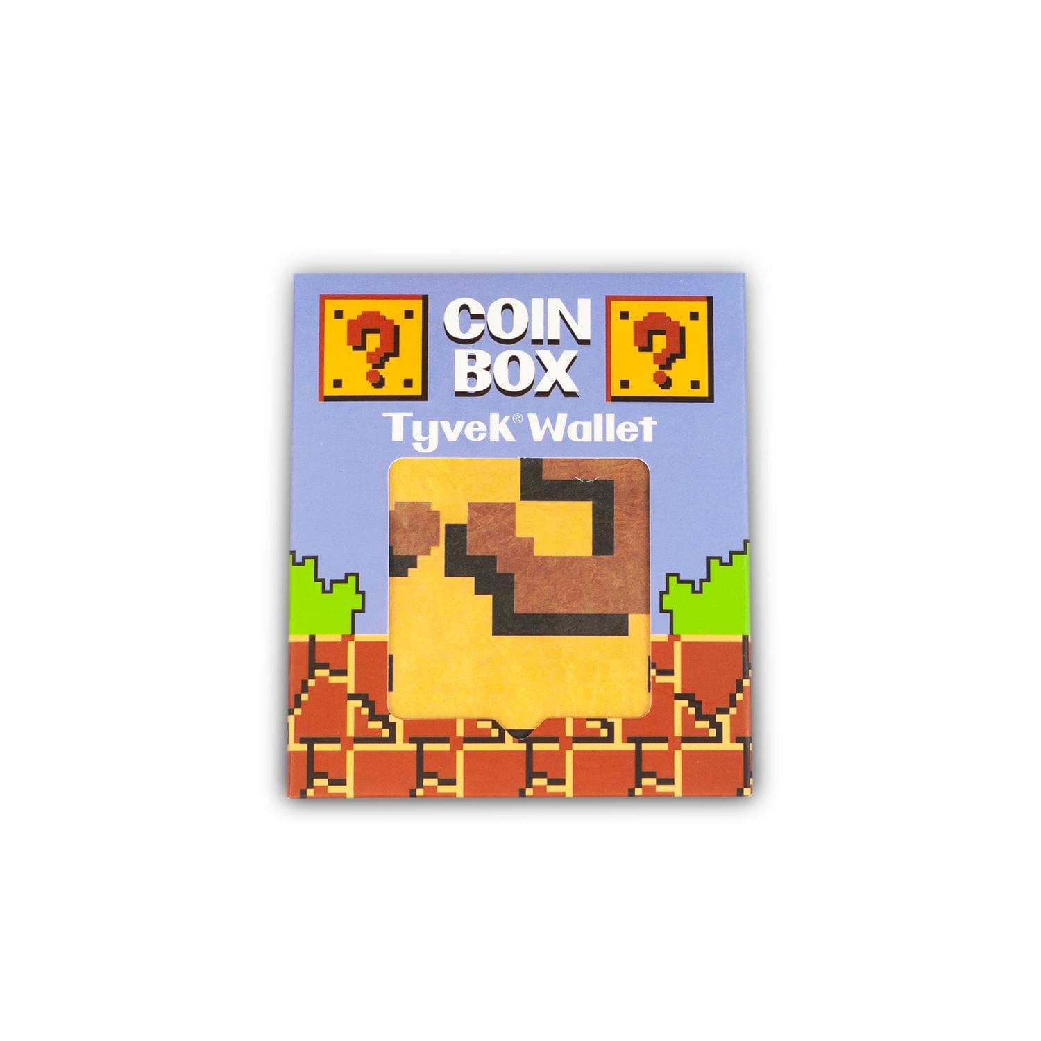 Super Mario Bros. Inspired Coin Box Tyvek Wallet | Holds 6 Cards
