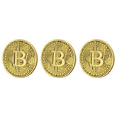 Bitcoin Gold Plated 3 Piece Replica Set – Collector’s Premium Quality Prop Money