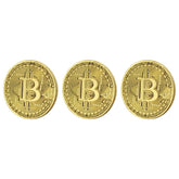 Bitcoin Gold Plated 3 Piece Replica Set – Collector’s Premium Quality Prop Money