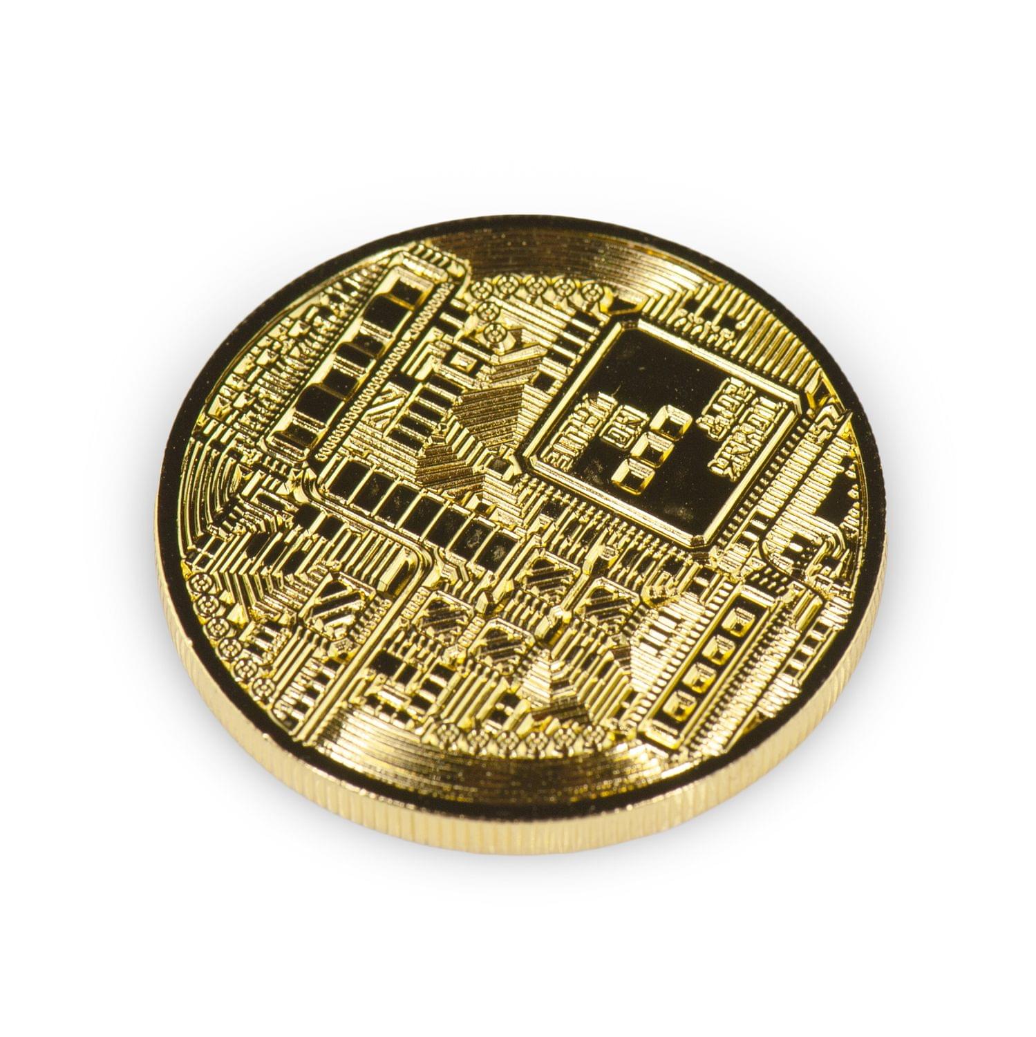 Bitcoin Collectible|Gold Plated Commemorative Blockchain Coin| Collector's Coin