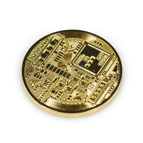 Bitcoin Collectible|Gold Plated Commemorative Blockchain Coin| Collector's Coin