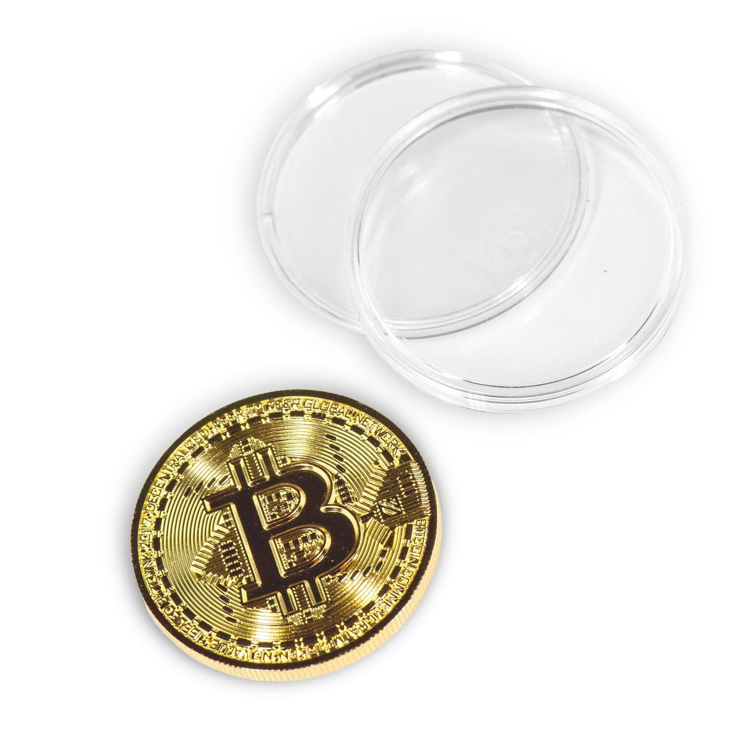Bitcoin Collectible|Gold Plated Commemorative Blockchain Coin| Collector's Coin