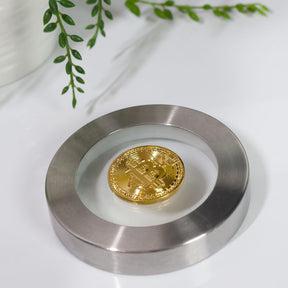 Bitcoin Collectible|Gold Plated Commemorative Blockchain Coin| Collector's Coin