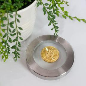 Bitcoin Collectible|Gold Plated Commemorative Blockchain Coin| Collector's Coin