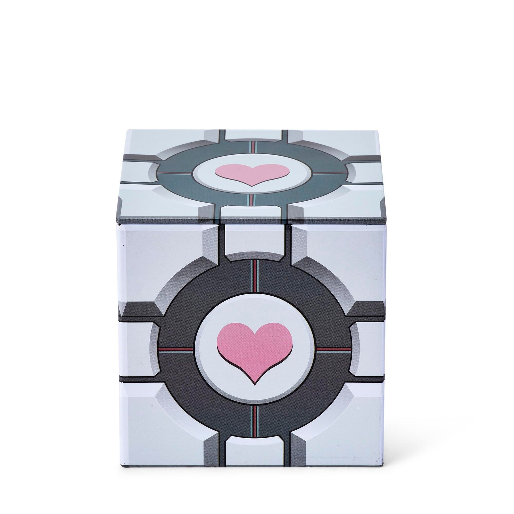 Portal Companion Cube 4 x4 Inch Tin Storage Box