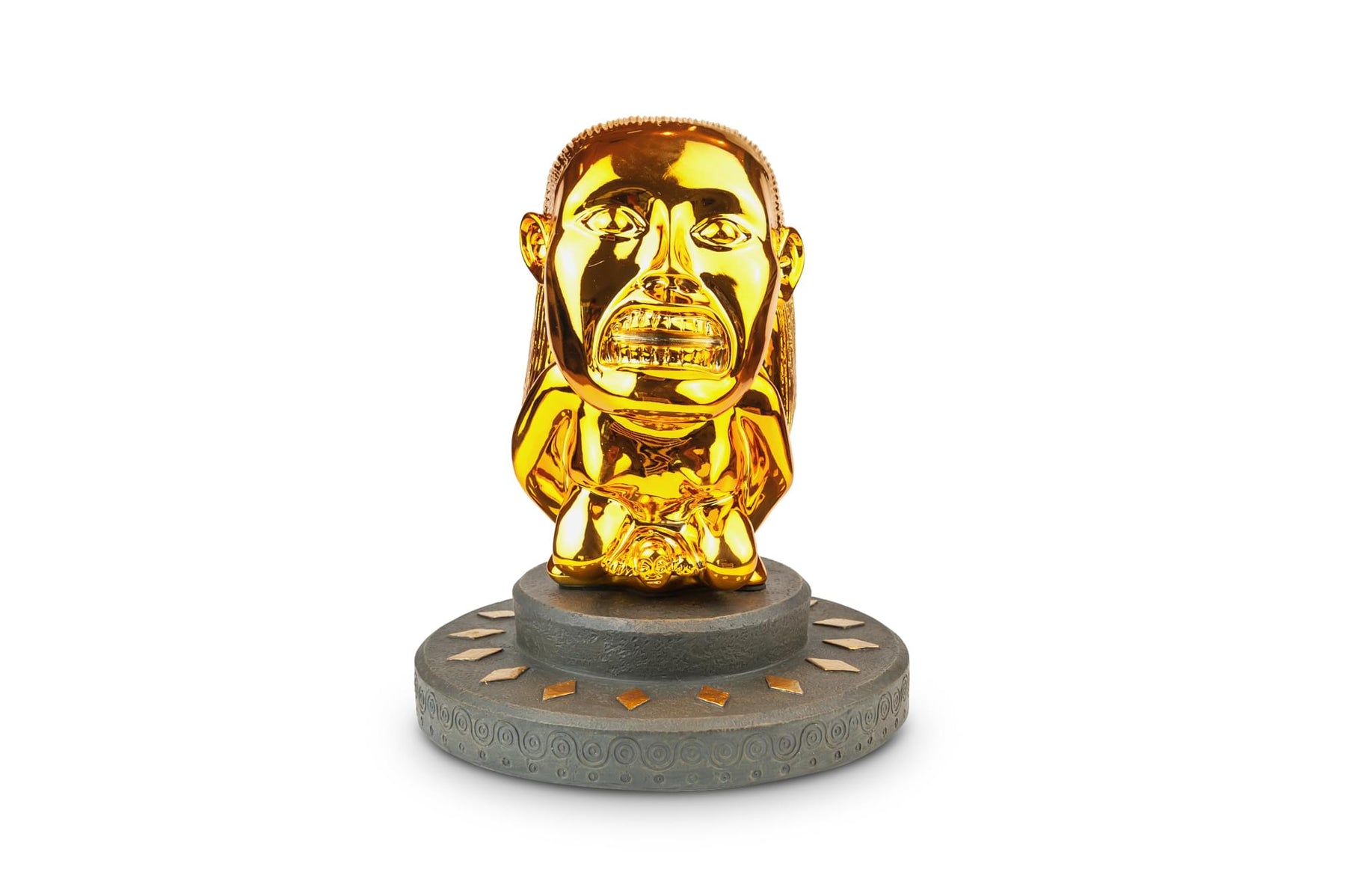 Indiana Jones Golden Fertility Idol Statue Display Base | Premium Movie Replica