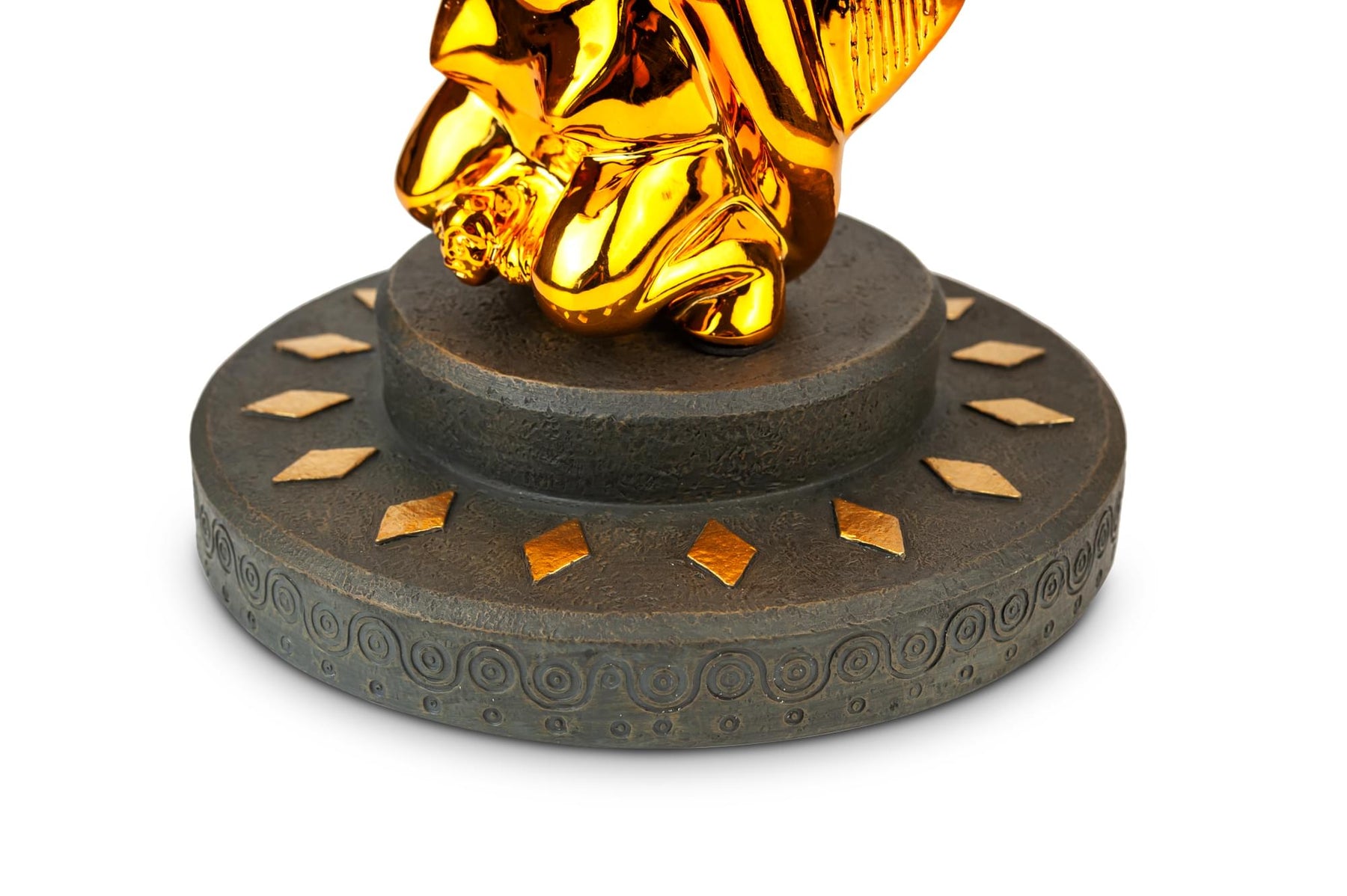 Indiana Jones Golden Fertility Idol Statue Display Base | Premium Movie Replica