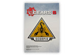Gears of War 5 Team Scorpio Vinyl Decal | Gears 5 Collectible | 5 x 7 Inches