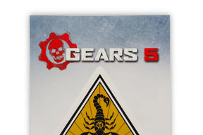 Gears of War 5 Team Scorpio Vinyl Decal | Gears 5 Collectible | 5 x 7 Inches